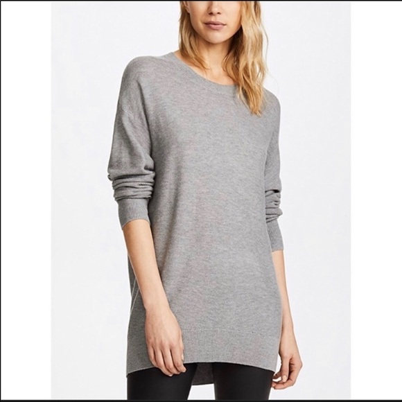 Splendid | Bleeker Cashmere Blend Pullover Sweater L/Sleeve Lace-Up Back Black M - Picture 3 of 16
